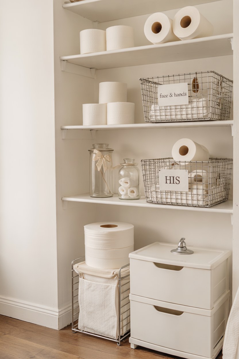 Organize Your Linen Closet in One Day: Luxury Bathroom Storage Ideas