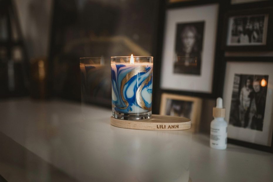 Handmade Crystal Wax Candle Cup | Hani's Terraced Fields Inspired LED Holder | Aromatic Home Decor