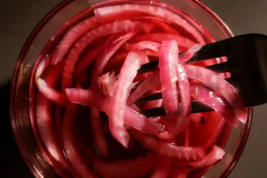 Citrus Pickled Red Onions Recipe | Quick Tangy Fermented Side Dish | Easy Korean Style