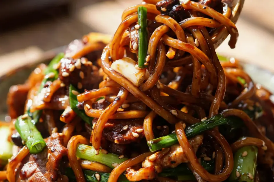 Shanghai Fried Noodles | Easy Homemade Recipe | Quick Korean Fusion Dinner