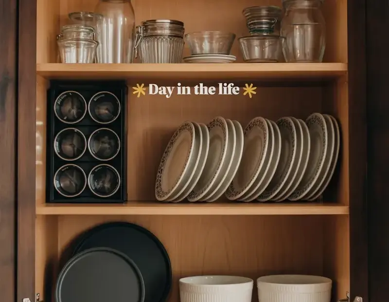 Kitchen Cabinet Organization for Holiday Hosting | Lid Storage Ideas