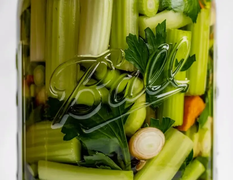 Fermented Celery with Shallots & Pepper: 14-Day Transformation | Before & After Probiotic Veggies