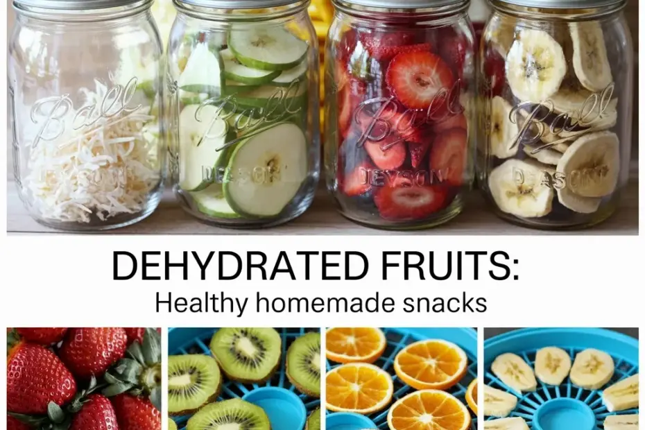 Dehydrated Fruits in Mason Jars | Healthy Homemade Snack Ideas
