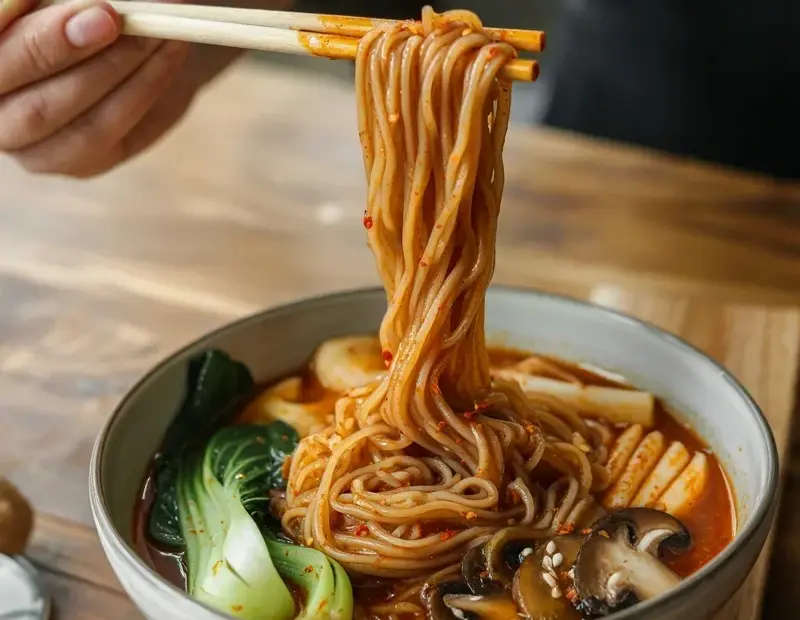 Spicy Korean Glass Noodle Soup for Chilly Evenings