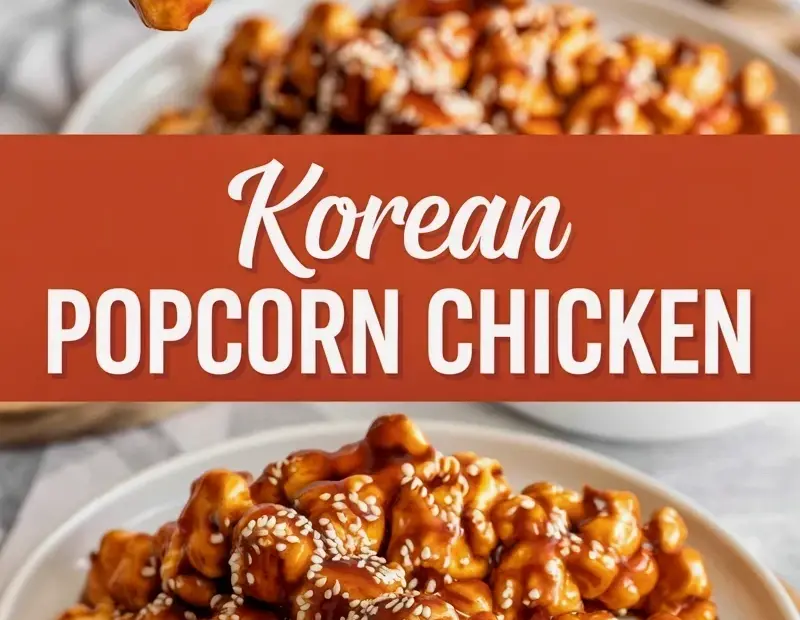 Budget Korean Popcorn Chicken | Sticky Gochujang Bites on a Skewer